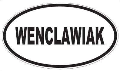 WENCLAWIAK - Oval Sticker