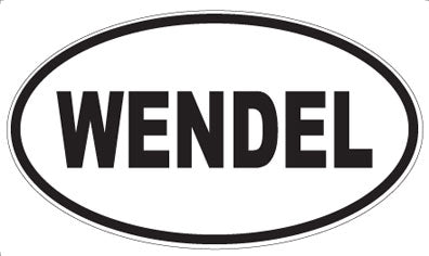 WENDEL - Oval Sticker