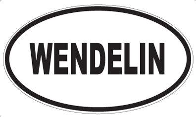 WENDELIN - Oval Sticker
