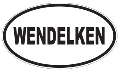 WENDELKEN - Oval Sticker