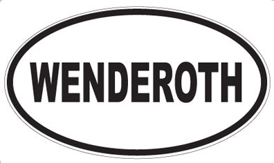WENDEROTH - Oval Sticker