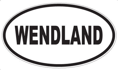 WENDLAND - Oval Sticker