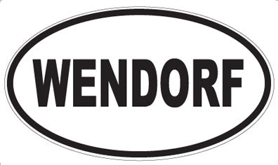 WENDORF - Oval Sticker