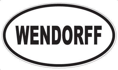 WENDORFF - Oval Sticker