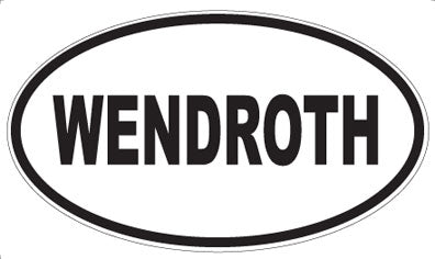 WENDROTH - Oval Sticker
