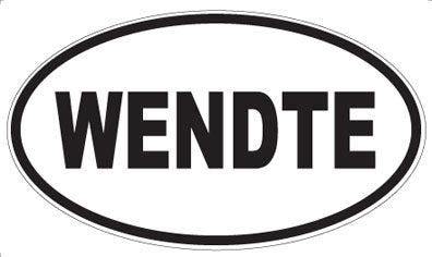 WENDTE - Oval Sticker