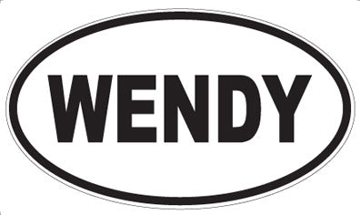 WENDY - Oval Sticker