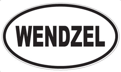 WENDZEL - Oval Sticker