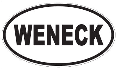 WENECK - Oval Sticker