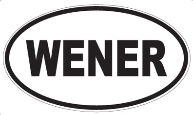 WENER - Oval Sticker