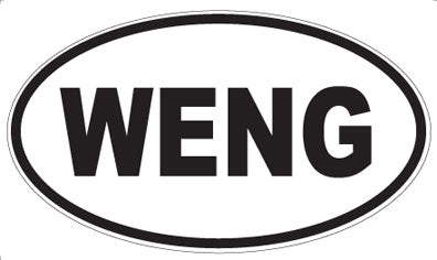 WENG - Oval Sticker