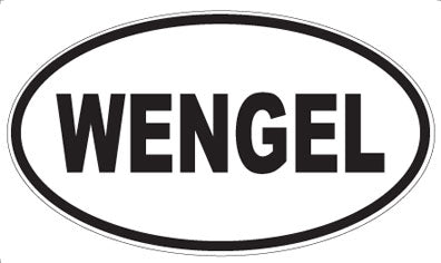 WENGEL - Oval Sticker