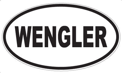 WENGLER - Oval Sticker