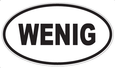 WENIG - Oval Sticker