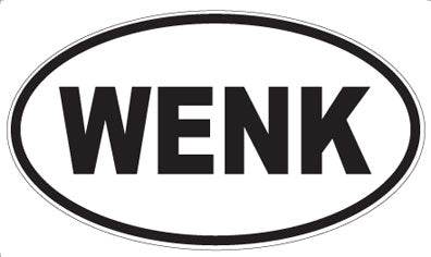 WENK - Oval Sticker
