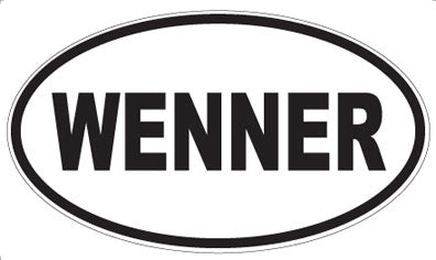 WENNER - Oval Sticker