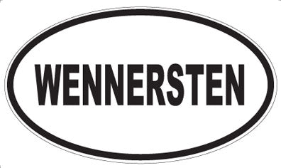 WENNERSTEN - Oval Sticker