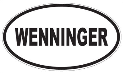 WENNINGER - Oval Sticker