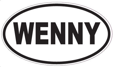 WENNY - Oval Magnet