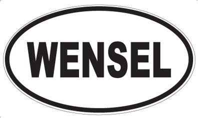 WENSEL - Oval Sticker