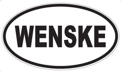 WENSKE - Oval Sticker