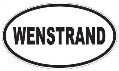 WENSTRAND - Oval Sticker