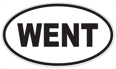 WENT - Oval Sticker