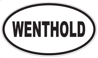 WENTHOLD - Oval Sticker