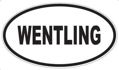 WENTLING - Oval Sticker