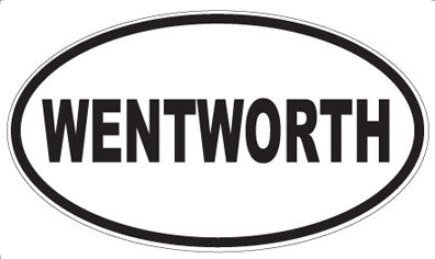 WENTWORTH - Oval Sticker