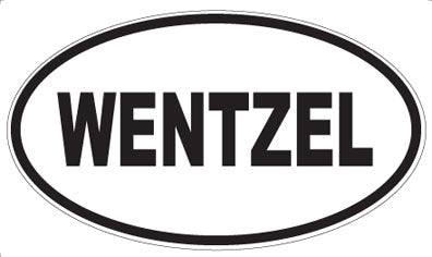 WENTZEL - Oval Sticker