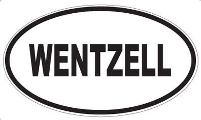 WENTZELL - Oval Sticker
