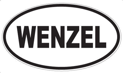 WENZEL - Oval Sticker
