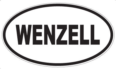 WENZELL - Oval Sticker