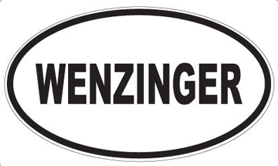WENZINGER - Oval Sticker
