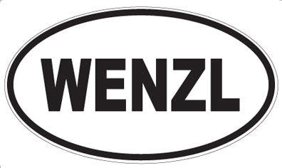 WENZL - Oval Sticker