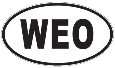 WEO - 3 Letter Initials Oval Magnet