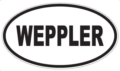 WEPPLER - Oval Sticker