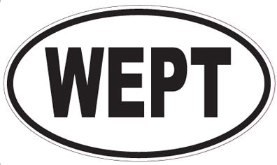 WEPT - Oval Sticker