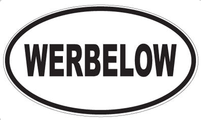 WERBELOW - Oval Sticker