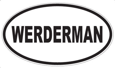 WERDERMAN - Oval Sticker