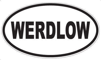 WERDLOW - Oval Magnet