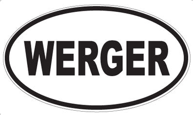 WERGER - Oval Sticker