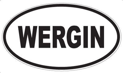WERGIN - Oval Sticker