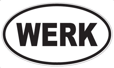 WERK - Oval Sticker