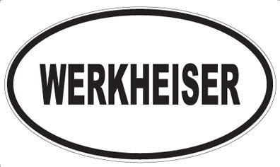 WERKHEISER - Oval Sticker