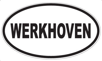 WERKHOVEN - Oval Sticker