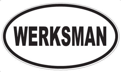 WERKSMAN - Oval Sticker