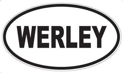 WERLEY - Oval Sticker