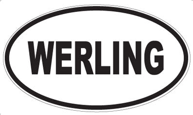 WERLING - Oval Sticker